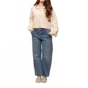 NEW LOUCIA women's ralph cable knit cardigan in ivory